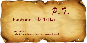 Puchner Tábita névjegykártya